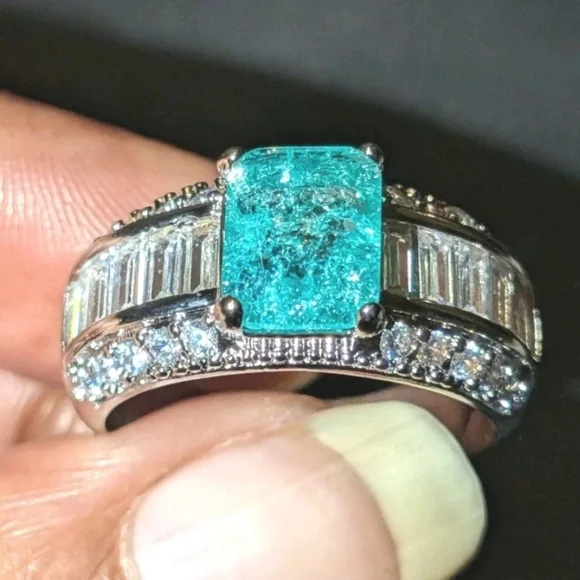 5 Ct Unisex Lab Created Diamond Sterling Silver 925 Ring For Male Or Female Sz 9