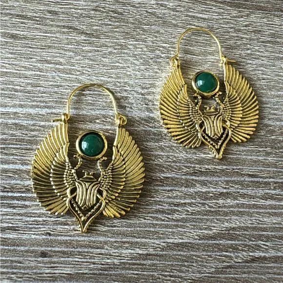 Bohemian hoop earrings A736