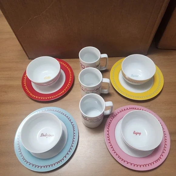 Buddy Valastro Cake Boss Icing And Quotes  Dish Set Dessert Plates Bowls  Cups