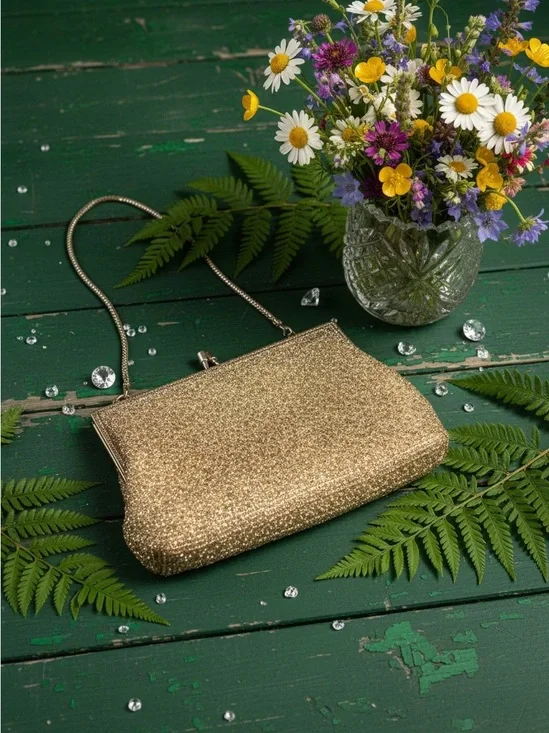 Beautiful vintage beaded clutch