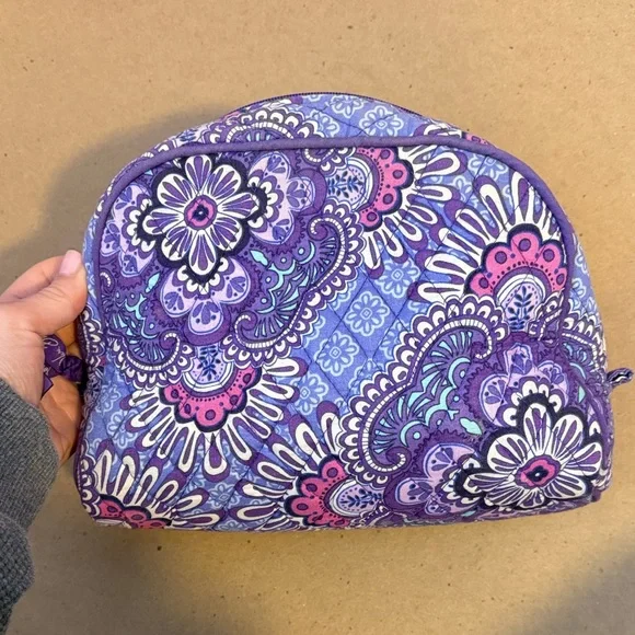 Vera Bradley 2016 RETIRED Lilac Tapestry Cosmetic Bag