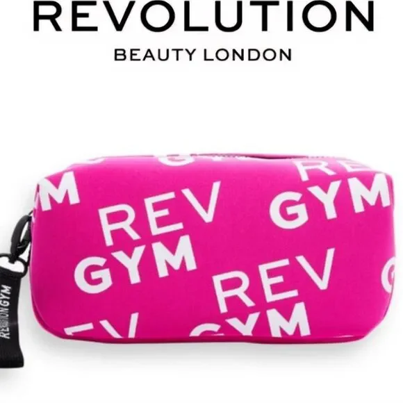Revolution Beauty Freshen Up Gym Cosmetic Bag-‎ Pink