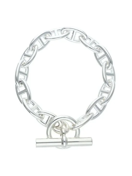 Hermes Chaine D'ancre GM Silver Bracelet