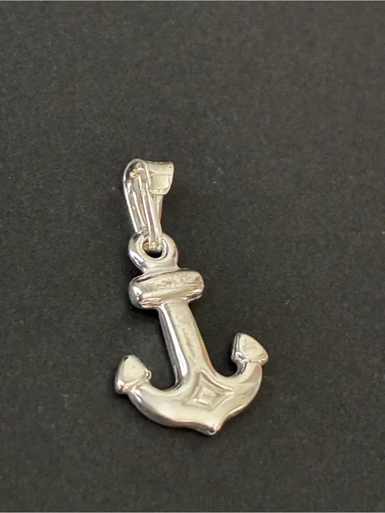 Sterling Silver 925 Anchor Charm Pendant