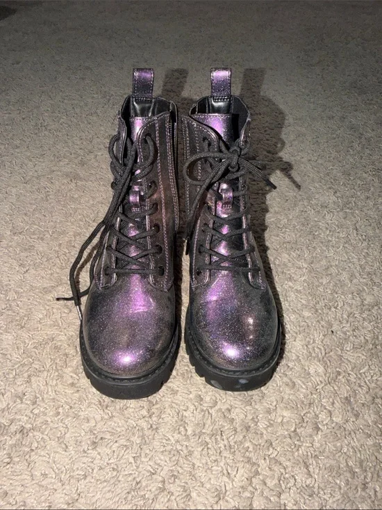 art class Black Glitter High-Top boot