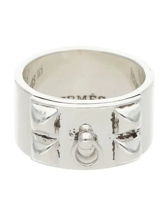 Hermes Collier de Chien GM Silver Ring