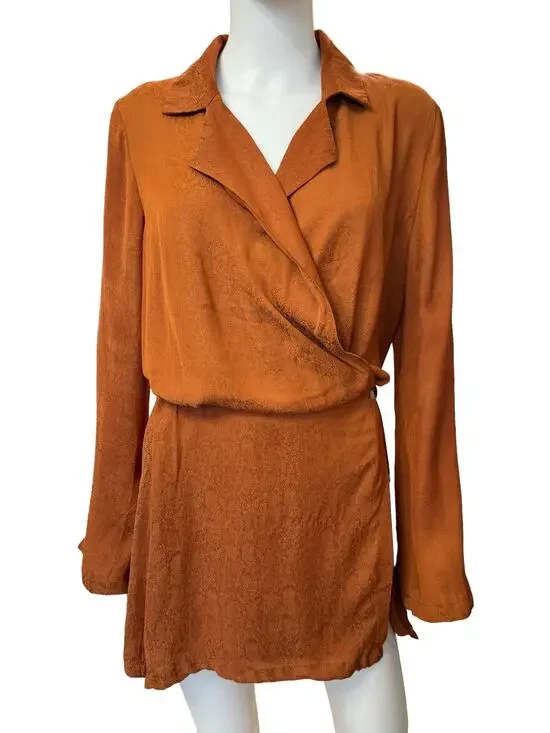 New ~ FREE PEOPLE ~ Simone Notch Lapel Mini Dress Size XS 36