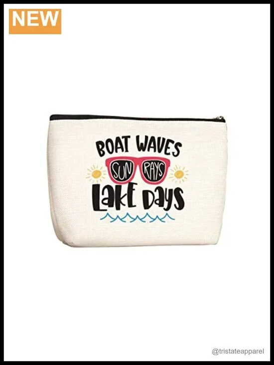 Waterproof Canvas Cosmetic Bag Travel Toiletry Organizer Makeup Pouch