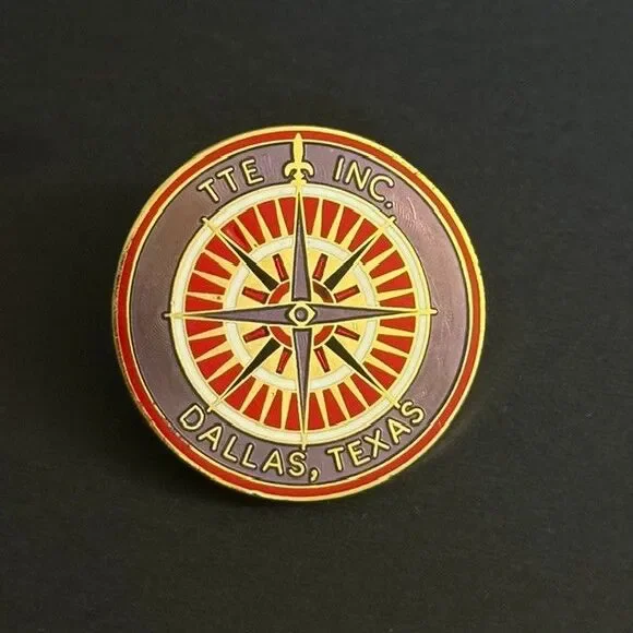 TTE Manufacturing Inc. Dallas Texas TX Logo Lapel Pin Advertising