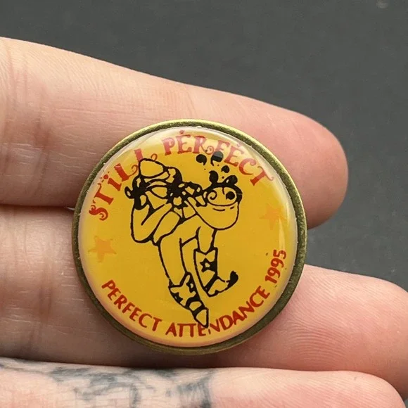 Still Perfect 1995 Perfect Attendance Award Lapel Hat Pin