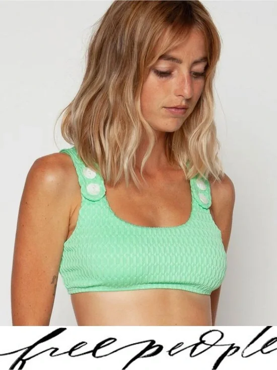 Free People x Seea Georgia Surf Bikini Top❤️NWOT Size Small
