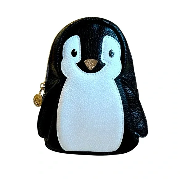 Bath & Body Works Black and White Penguin Cosmetic Bag