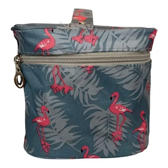 FLAMINGO OVERSIZED TRAVEL COSMETIC BAG‎
