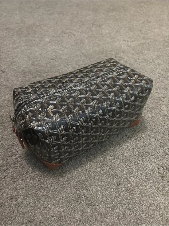 Black & Brown Goyard Toiletry Bag
