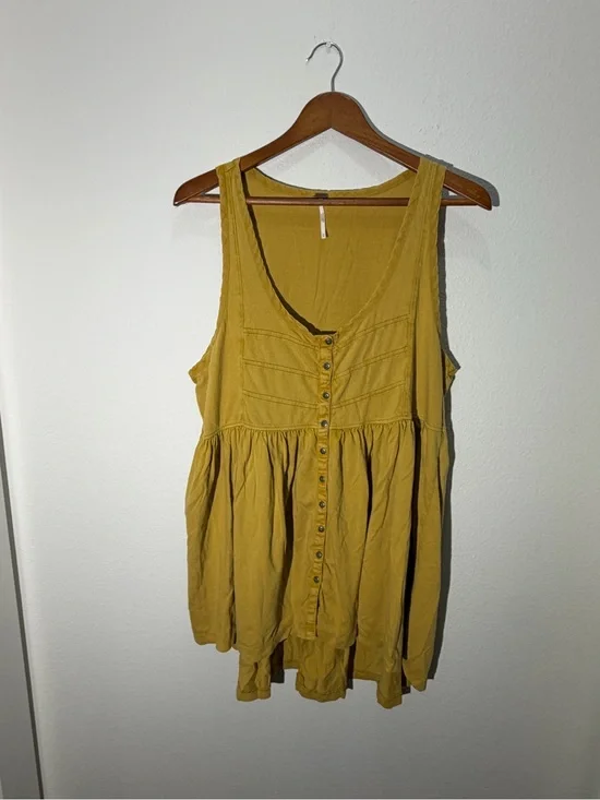 Free People Brooke Tunic Mustard