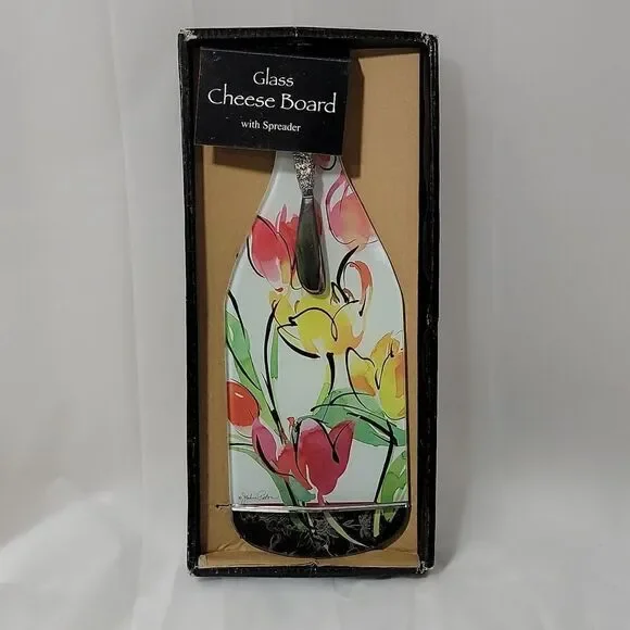 Wine glass cheese board