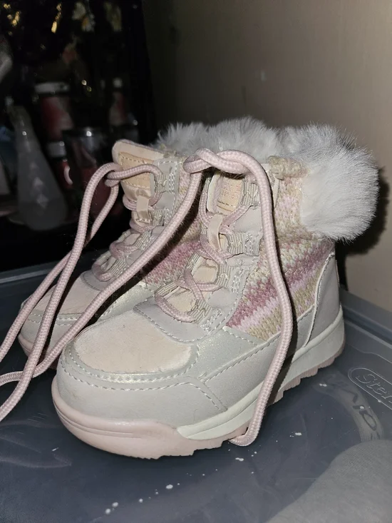 Girls' Pink Faux-Fur Winter Ankle Boots - Kids Shoes