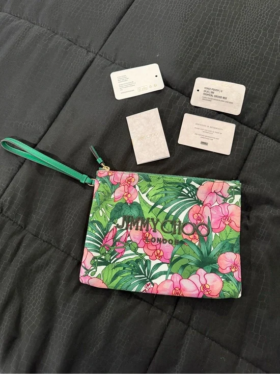 Jimmy Choo Yeree Pouch - Tropical Orchid Mix