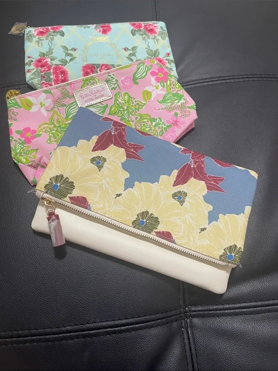 Estée Lauder and Rachel Pally Floral Fold-Over Clutch and Cosmetic Bags