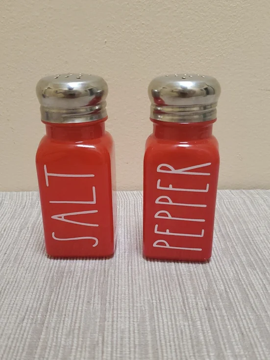 Red Ceramic Salt and Pepper Shaker Set