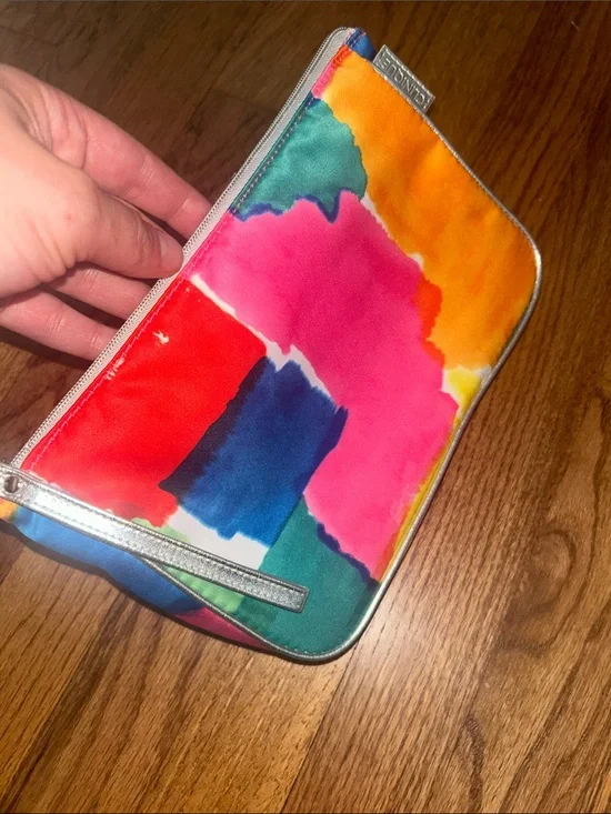 Clinique Colorful Cosmetic Makeup Pouch NWOT