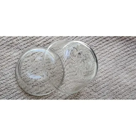 Set of 2 Vintage Anchor Hocking Glass Custard Cups
