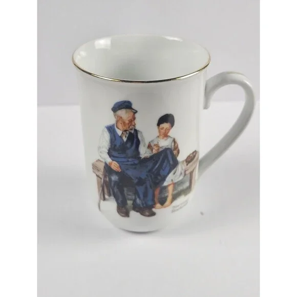 1982 Norman Rockwell Museum The Lighthouse Keepers Daughter Coffee Tea Cup Mug