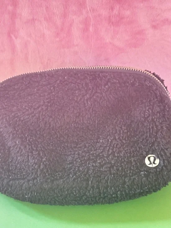 lululemon athletica Black Sherpa Pouch with Logo