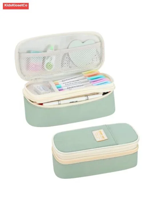 Large Pencil Case Organizer Zipper Pouch Big Capacity Stationery Holder