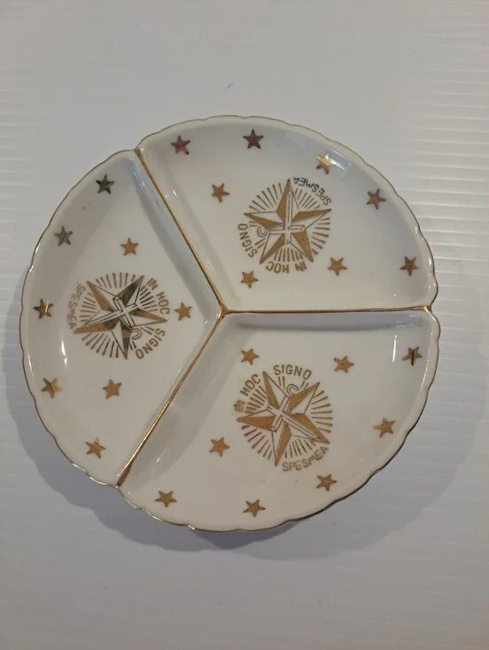 Masonic Order Of The White Shrine Divided Plate