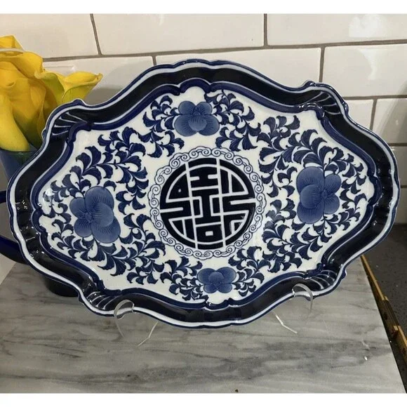 Bombay Company Blue and White 14