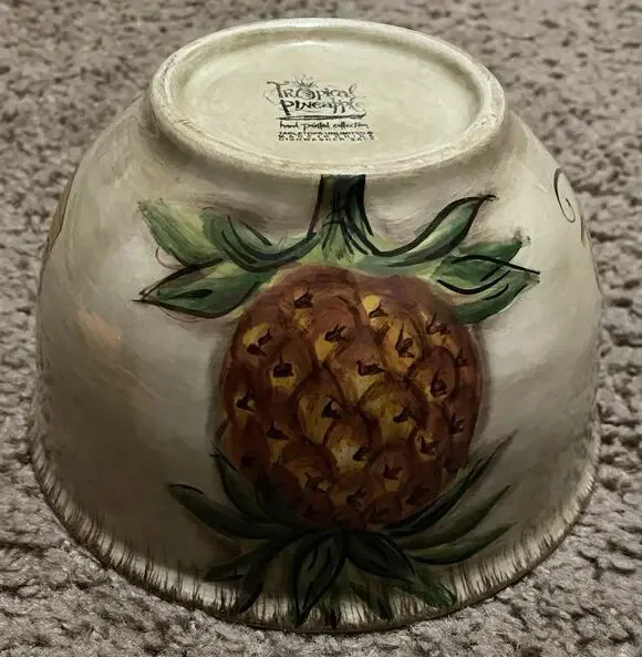 Tabletops 6” Bowl Unlimited Tropical Pineapple Soup Cereal Replacement bowl A1