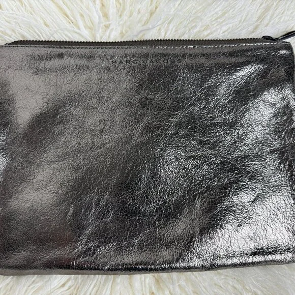 NEW NWOT Marc Jacobs Metallic Leather Clutch