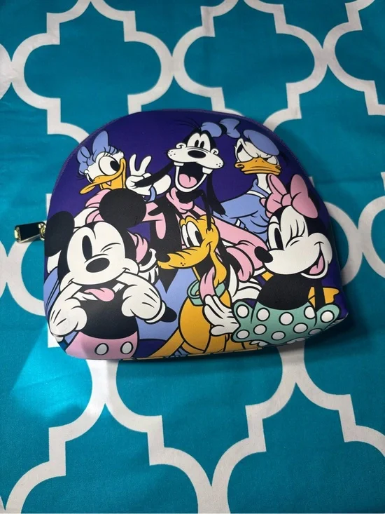 New Disney Purple Character Cosmetic Pouch Makeup Bag