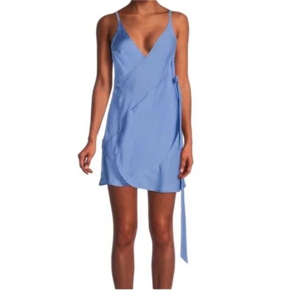 Intimately Free People Like Me or Love Me Wrap Mini Slip Dress Size Medium