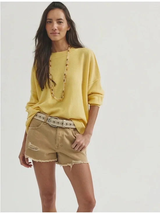 Free people tomorrow cashmere crewneck sweater Tuscany
