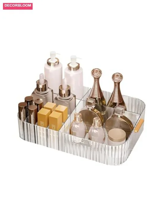 12 Slots Makeup Brush Holder with Handle, Cosmetic Organizer Storage Container