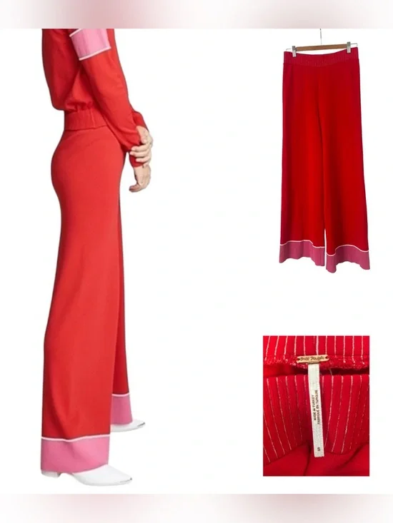 Free People Sunday Flair Knit Wide Leg Pants