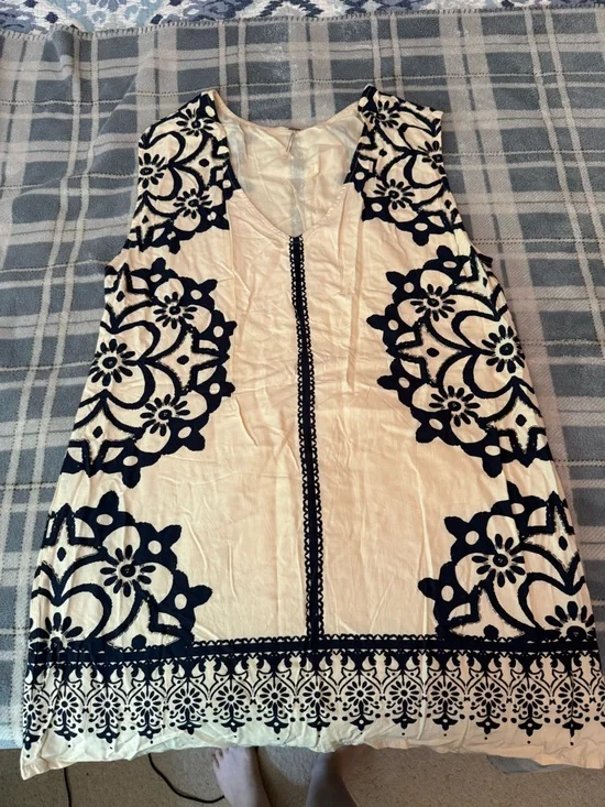 Free People Beaded Embroidered Tunic Dress