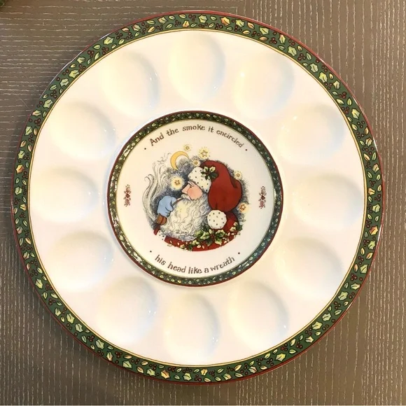 A Christmas Story Portmeirion Studio hors d'oeuvre Egg Tray plate original box