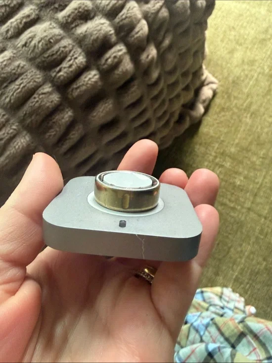 Magnetic Wearable Charging Dock in Silver