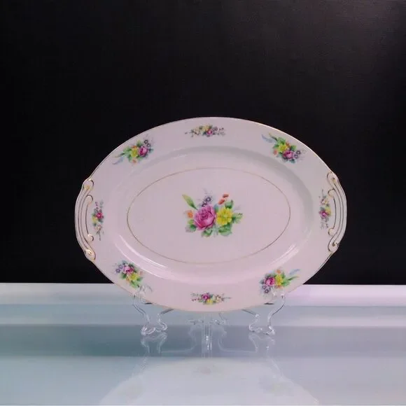 Occupied Japan Serving Platter Vintage Sone China WWII Japan Serving