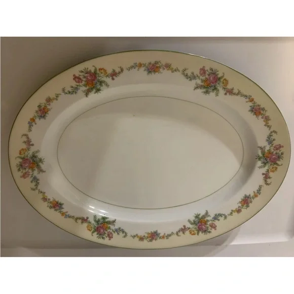 Noritake Cream Floral‎ Oval Platter