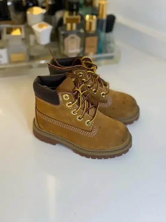Timberland Toddler 6-Inch Premium Waterproof Boots in Wheat