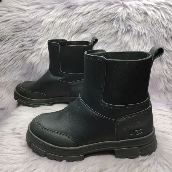 UGG Ashton Weatherized Chelsea Ankle Boot Waterproof 1174587K Black Kids 4