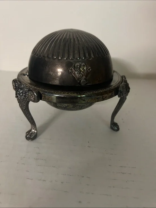 Vintage Silver Plated Butter Dish