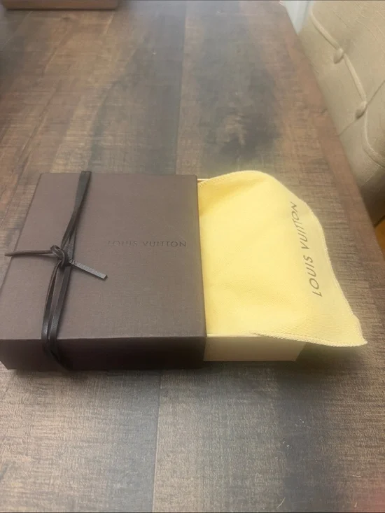 Louis Vuitton Brown Gift Box with Yellow Dust Bag