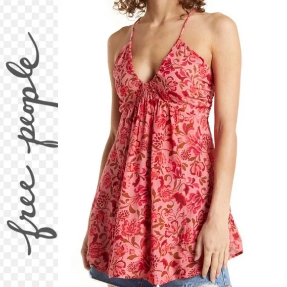 NWT. $98R Free People Pixie Printed Tunic Size M