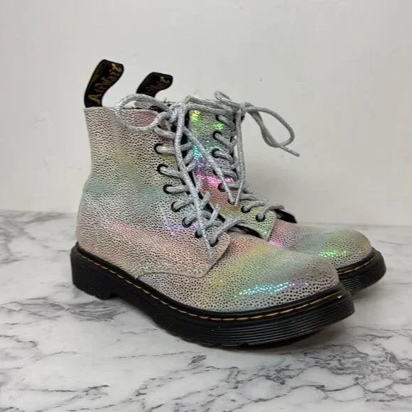 Dr. Martens Pascal Iridescent Lace Up Boots 2