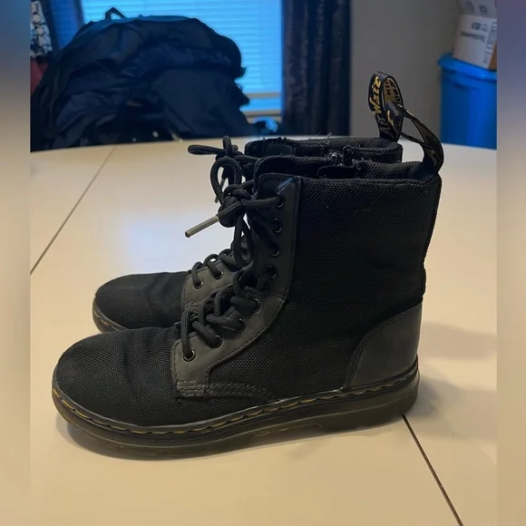 Dr. Martens Doc Marten’s youth size 3 black zip up cloth boots